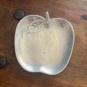 Polished pewter dish